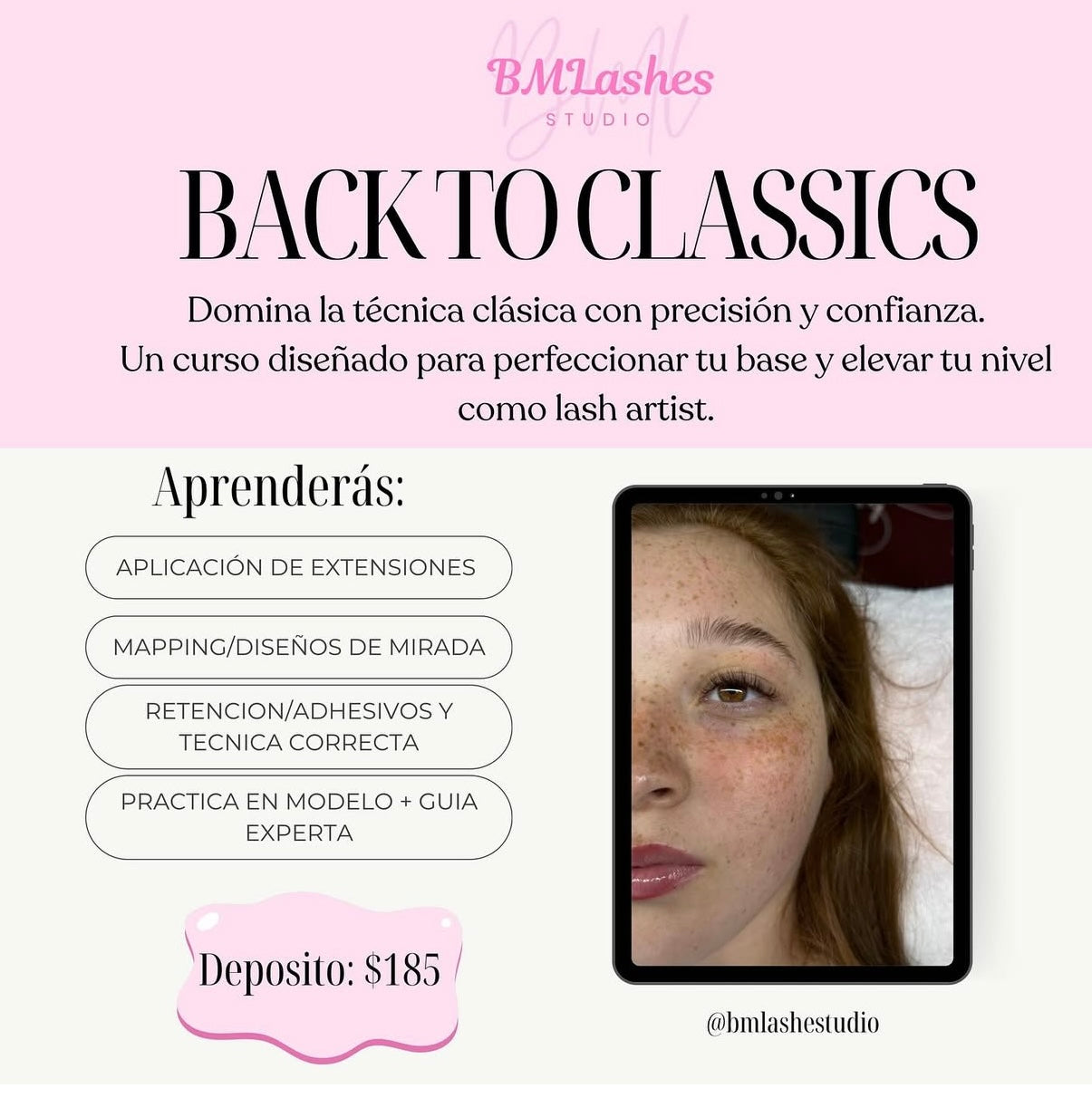 Back to Classics: Curso de Pestañas Clásicas